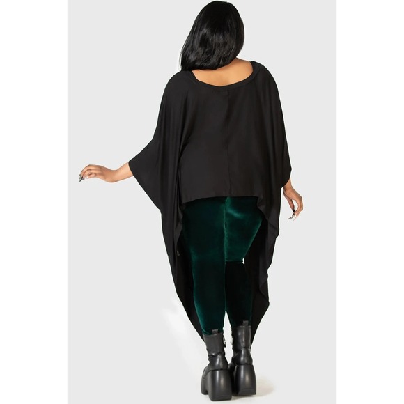 KILLSTAR Celestial Bodies Tunic Top 3XL 4XL Goth Witchy Hanky Hem Plus Size New - Picture 4 of 6